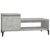 vidaXL Salontafel 100x50x45 cm bewerkt hout betongrijs