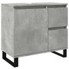 vidaXL Badkamerkast 65x33x60 cm bewerkt hout betongrijs