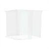 vidaXL Hangende klamboe 156 gaas 220x150x180 cm wit