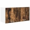 vidaXL Hangkast met opslag Gerookt eiken 80 x 31 x 40 cm Bewerkt hout