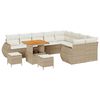 vidaXL Tuin Sofa Set met kussen 12 pcs beige en cr&egrave;mekleurig