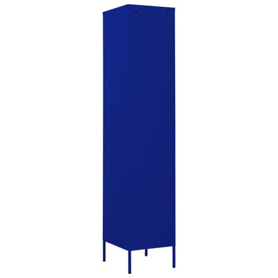 vidaXL Lockerkast 35x46x180 cm staal marineblauw