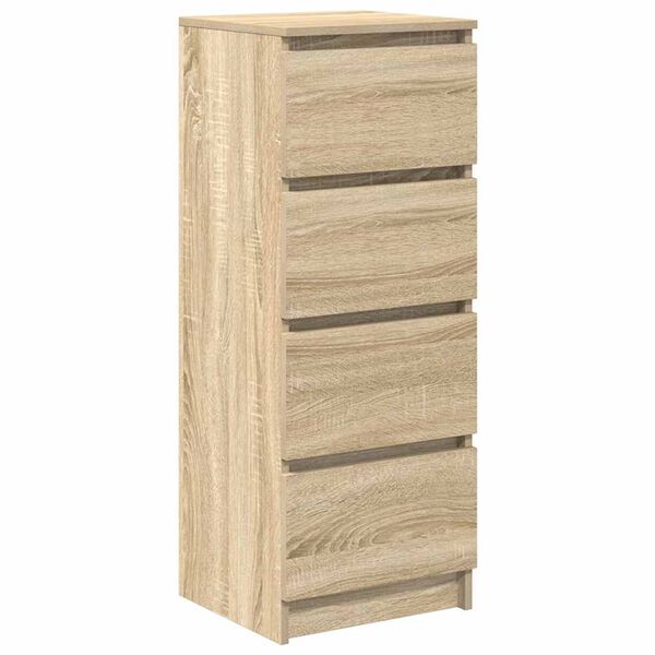 vidaXL Dressoir 37,5x35x99 cm spaanplaat sonoma eikenkleurig