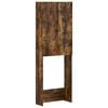 vidaXL Toiletkast HOORN Gerookt eiken 66 x 25,5 x 190 cm Bewerkt hout