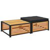 vidaXL Tuintafel met kruk massief acaciahout