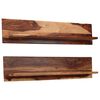 vidaXL Wandschappen 2 st 118x26x20 cm massief acaciahout