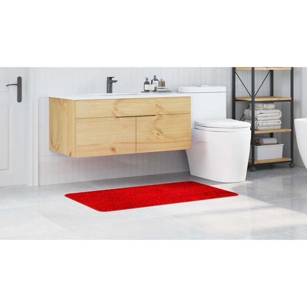 vidaXL Antislip Badmat Rood 70 x 120 cm PP