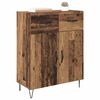 vidaXL Dressoir met lade Oud Hout 69,5 x 34 x 90 cm Bewerkt hout