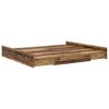 vidaXL Opbergbedframe met lade Oud Hout 180 x 200 cm Bewerkt hout