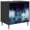vidaXL Badkamerkast RAALTE Zwart eiken 60 x 40 x 61 cm Bewerkt hout