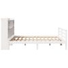 vidaXL Bed met boekenkast zonder matras grenenhout wit 180x200 cm