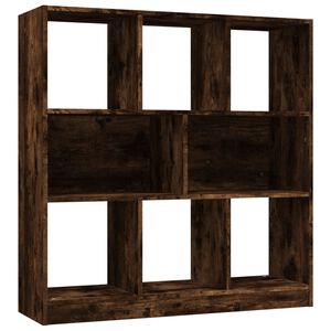 vidaXL Boekenkast 97,5x29,5x100 cm bewerkt hout gerookt eikenkleurig