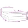 vidaXL Boxspring met matras en LED fluweel donkergroen 120x190 cm