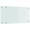 vidaXL Keuken Achterwand 2 pcs Wit 70 x 40 cm gehard glas