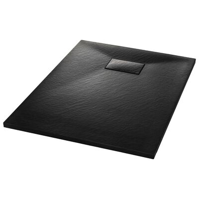 vidaXL Douchebak 100x70 cm SMC zwart