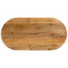 vidaXL Tafelblad ovaal 90x40x2,5 cm massief mangohout