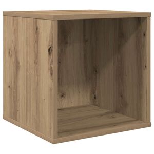 vidaXL Vinyl Album Doos Artisanaal eiken 37 x 36,5 x 38 cm