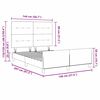 vidaXL Boxspringbed met hoofdeinde Zwart 140 x 200 cm Fluweel