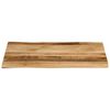 vidaXL Tafelblad met natuurlijke rand 90x60x2,5 cm massief mangohout