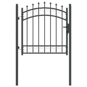 vidaXL Hekdeur met spijkers EMMEN 104 x 97 cm Vergrendelbaar