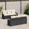 vidaXL Tuin Sofa Set Zwart 55 x 55 x 37 cm poly rattan