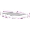 vidaXL Bedframe massief grenenhout 100x200 cm