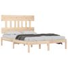 vidaXL Bedframe massief hout 135x190 cm