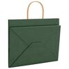 vidaXL Papieren zakken 50 st met hengsels 32x22x24 cm groen