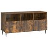 vidaXL TV-kast met lade Gerookt eiken 102 x 34,5 x 50 cm Bewerkt hout