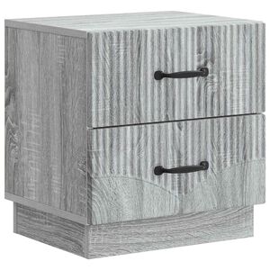vidaXL Nachtkastje Grijs sonoma 43 x 34,5 x 44,5 cm Bewerkt hout