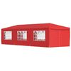 vidaXL Partytent 900 x 300 x 255 cm Rood PE en staal