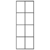 vidaXL Schuifdeur met beslag 76x205 cm ESG-glas en aluminium