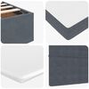 vidaXL Ottoman bed met matrassen 90x190cm fluweel donkergrijs