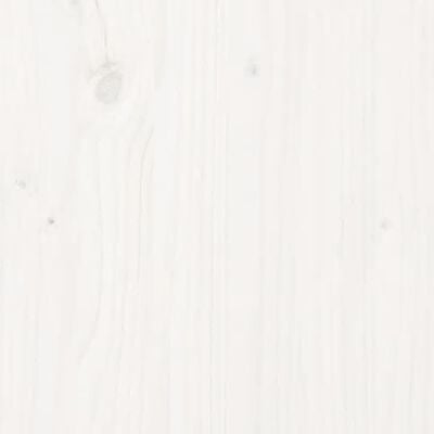 vidaXL Hoofdbord 93,5x3x81 cm massief grenenhout wit