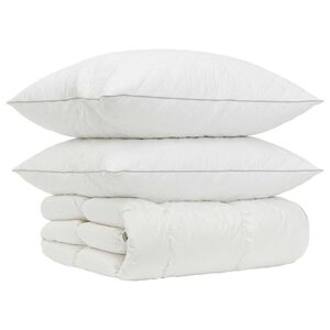 vidaXL 90% ganzen dons dekbedset FULDA 3 st 200 x 200 cm Winter Wit