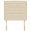 vidaXL Hoofdbord met hoofdeinde Cr&egrave;me 90 cm Nep Leer