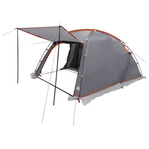 vidaXL Tunneltent Grijs en Oranje 361 x 235 x 152 cm