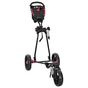 vidaXL Golf trolley Zwart IJzer Opvouwbaar