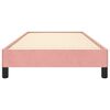 vidaXL Bedframe fluweel roze 100x200 cm