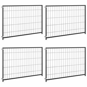 vidaXL Hondenkennel 300x100x70 cm staal zwart