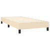 vidaXL Boxspring bed 80x200 cm stof cr&egrave;mekleurig