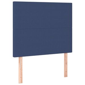 vidaXL Hoofdbord blauw 80x5x118/128 cm stof