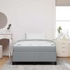 vidaXL Boxspringbed Lichtgrijs 120 x 200 cm Stof