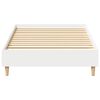 vidaXL Bedframe zonder matras 100x200 cm spaanplaat wit