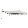 vidaXL Uitschuifbare luifel Lichtgrijs en wit. 600 &times; 300 cm Polyester