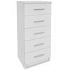 vidaXL Ladekast hoog 41x35x106 cm bewerkt hout wit