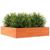 vidaXL Plantenbak 100x100x23 cm massief grenenhout wasbruin