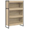 vidaXL Boekenkast 80 x 30 x 121 cm Bewerkt hout Sonoma
