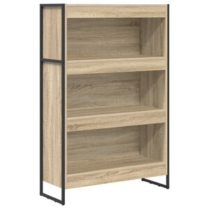 vidaXL Boekenkast 80 x 30 x 121 cm Bewerkt hout Sonoma