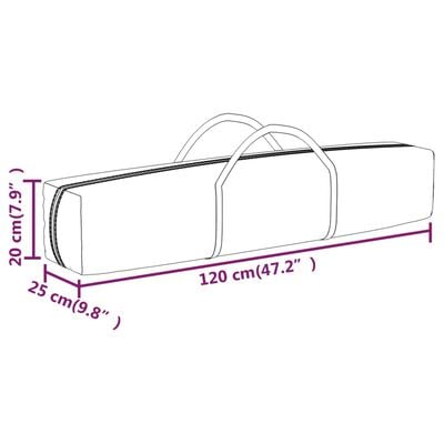 vidaXL Partytent inklapbaar met zijwanden 2x2 m antracietkleurig